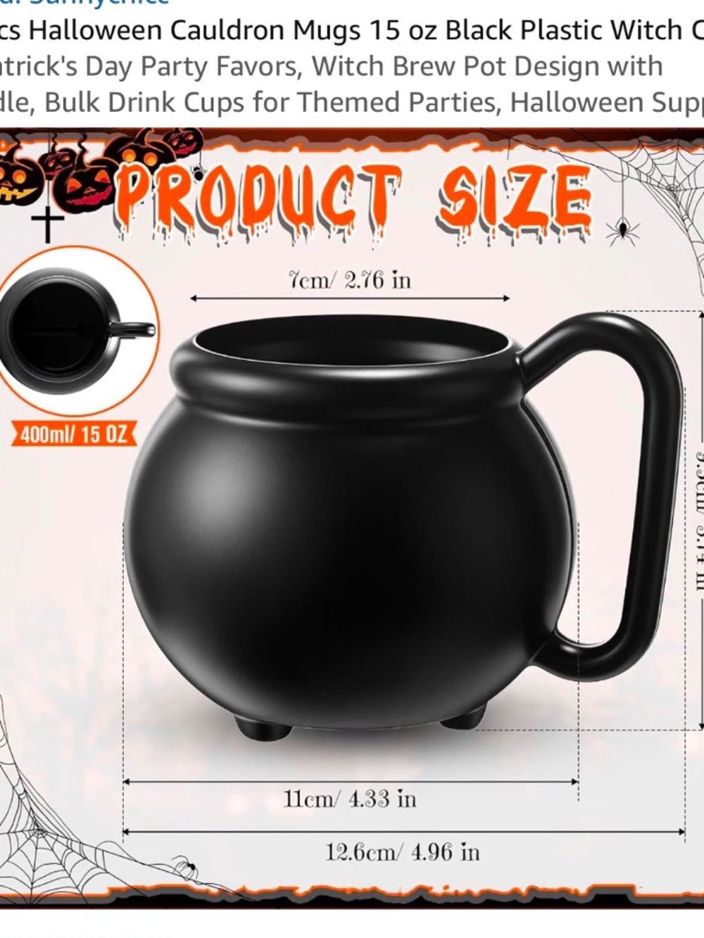 Halloween Cauldron Mugs